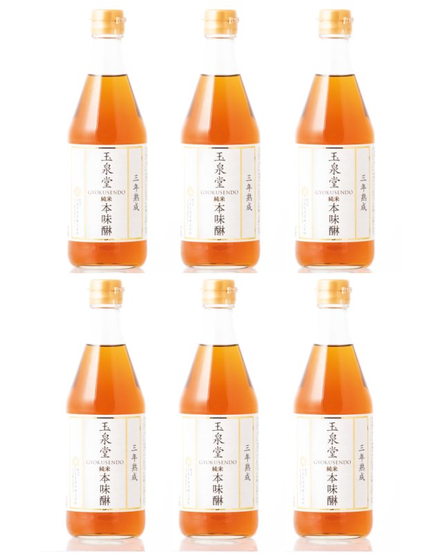 画像1: 【6本セット・送料無料】 玉泉堂 純米本味醂 三年熟成 500ml×6本(弊社コード:523) (1)